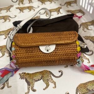 Kate Spade Brown Woven Shoulder Bag